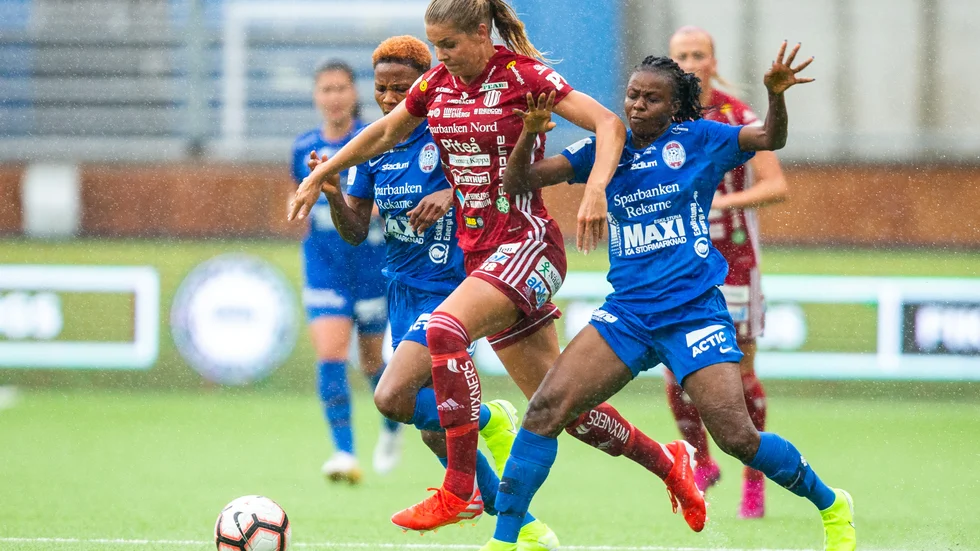 Nina Jakobsson och Piteå IF inleder damallsvenskan 28 juni borta mot Umeå.