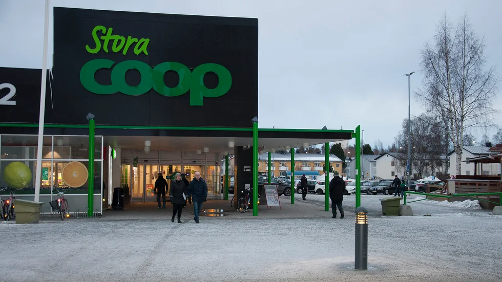 Här utanför Stora Coop i Boden skedde hundattacken i mitten av juli. (Arkivbild)