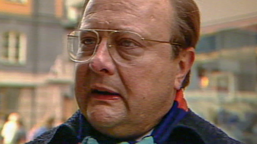 Stig Engström som enligt Palmeutredningen mördade statsminister Olof Palme 1986. Den i medierna så kallade "Skandiamannen". Bilden kommer ursprungligen från ett inslag i Rapport.
