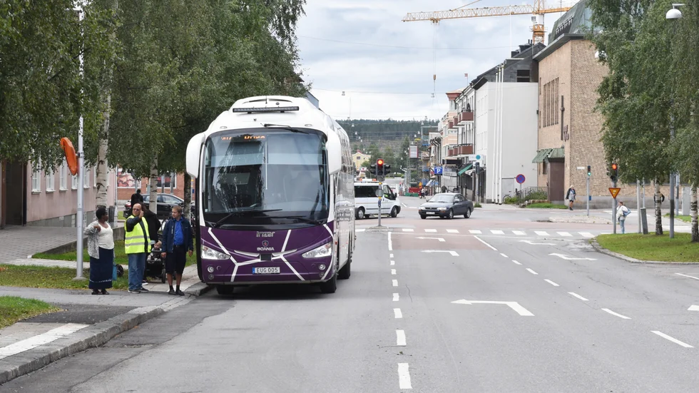 Stationsgatan kan bli det nya navet för lokaltrafiken. 