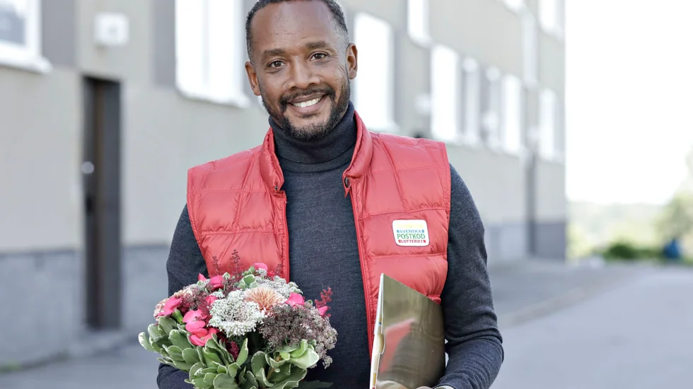 Putte Nelsson är programledare och vinstutdelare i Postkodlotteriet.