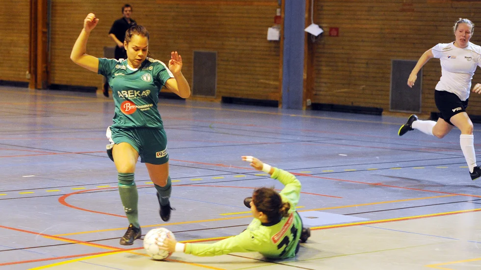 Vanessa Fleetwood gjorde mål mot Hjulsbro.