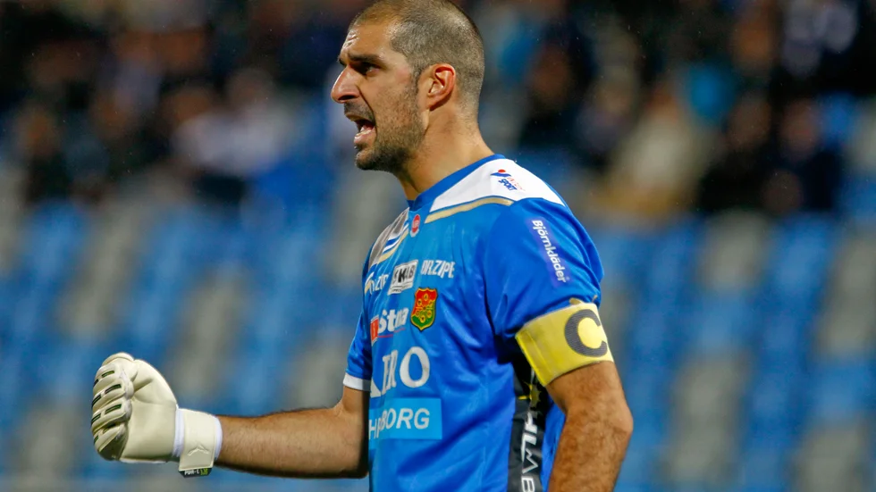 Målvakten Dime Jankulovski var en av spelarna som var med i derbysegern mot Örgryte. Arkivbild