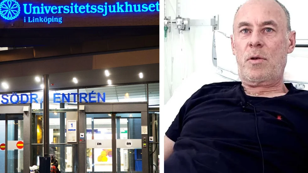 Per Robertsson vårdades för covid-19 på Universitetssjukhuset i Linköping.