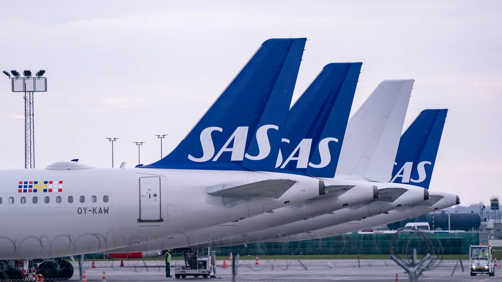 SAS behåller bara ett flygplan i inrikestrafik. 