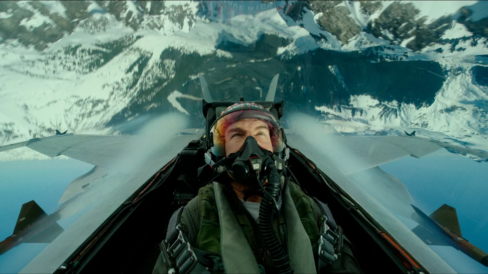 Tom Cruise repriserar sin roll som Pete "Maverick" Mitchell i "Top gun: Maverick." Pressbild.