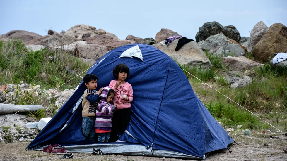 Tyskland meddelar att man ska ta emot 500 barn och unga från greklands migrantläger. Arkivbild.