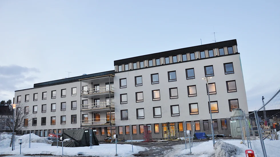 Här på nya korttids på Garnis som ska öppnas i påsk kan det bli en evakueringsavdelning. Om det behovet uppstår framöver.