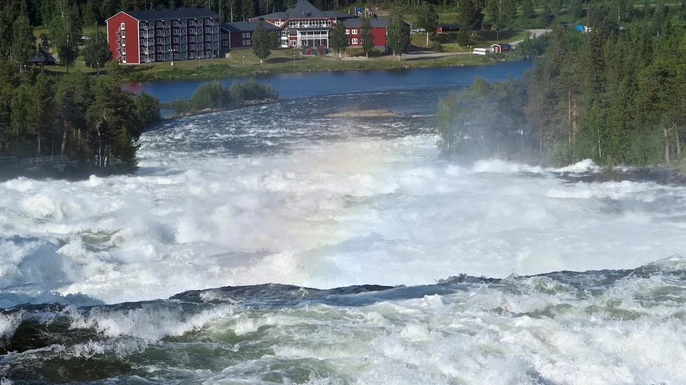 Storforsen en mäktig syn.