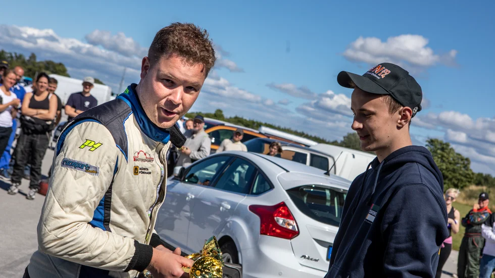 Gotlands Christoffer Jacobsson gjorde comeback tillsammans med André Jacobsson och vann 2WD.