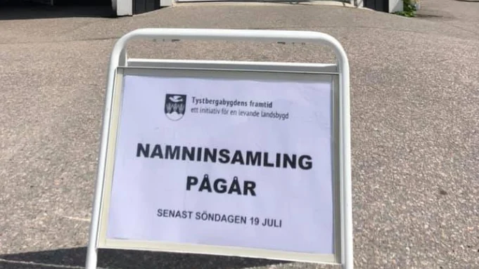 Ny namninsamling mot ombyggnadsplanerna av Tystberga skola.