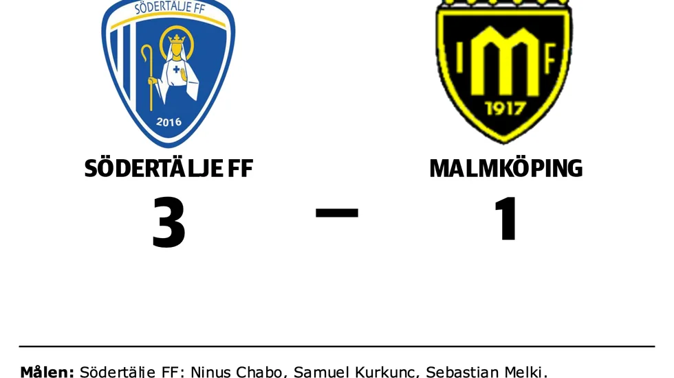 Södertälje FF vann mot Malmköping