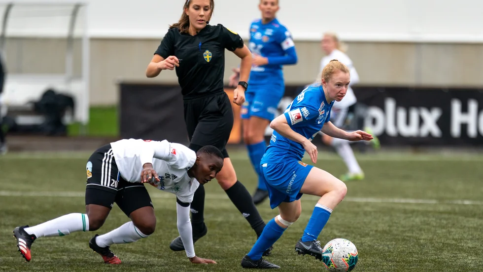 Caroline Murray var pigg i Sunnanå och skapade många chanser från sin vänsterkant.