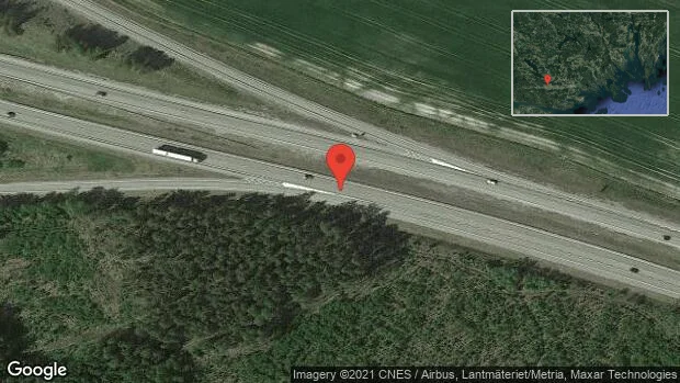 Trafikolycka med lastbil på E4