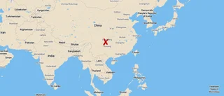 Gruvarbetare instängda efter olycka i Kina