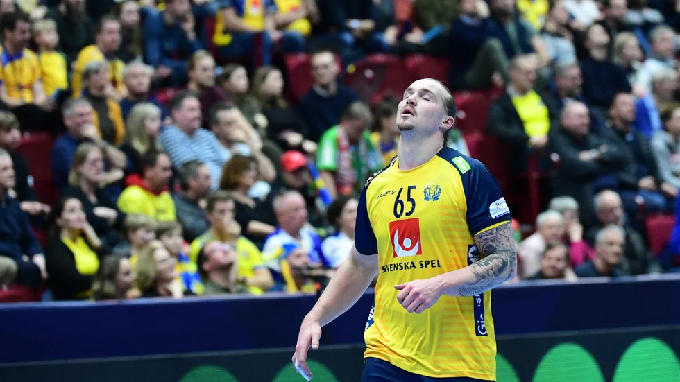 Lukas Nilsson åker inte med Sverige till handbolls-VM i Egypten i början av nästa år. Arkivbild.