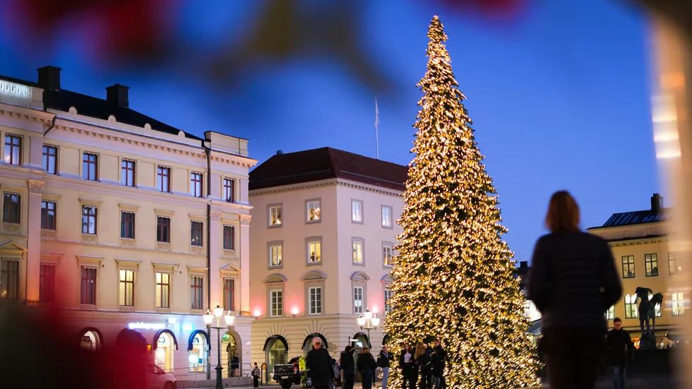 Så här brukar det se ut på Stora torget under juletid.