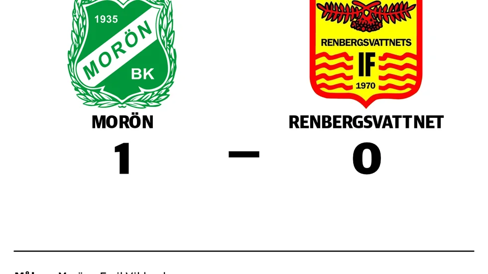 Morön BK 2 vann mot Renbergsvattnets IF