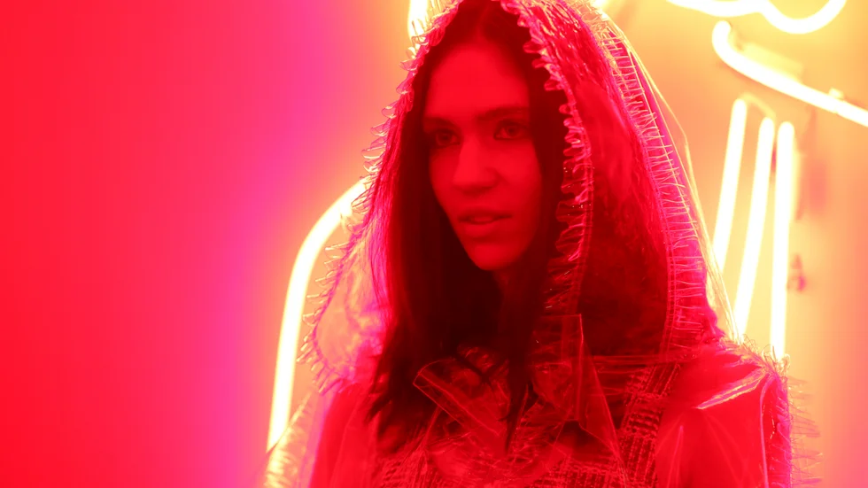 Grimes har gjort digital konst tillsammans med sin bror. Arkivbild.
