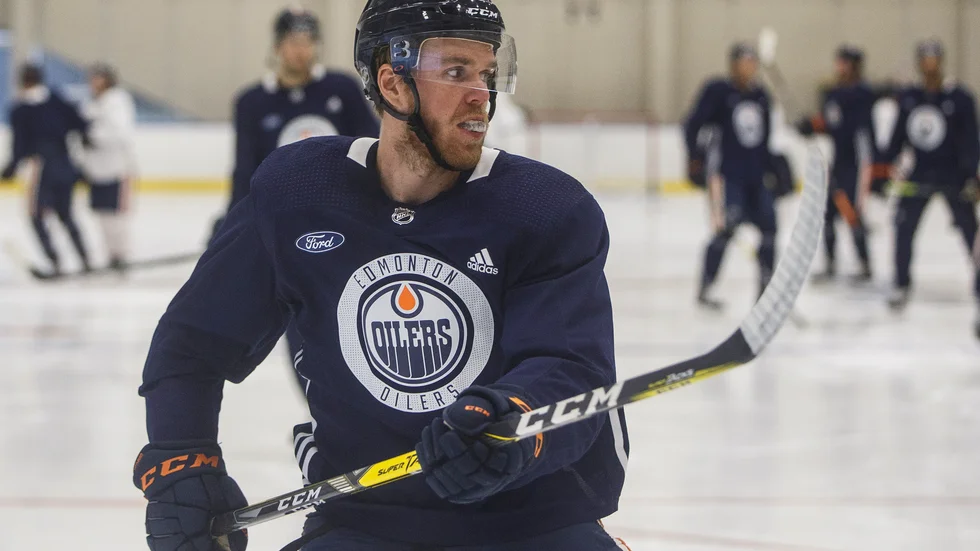 Connor McDavid har testat positivt för covid-19. Arkivbild.