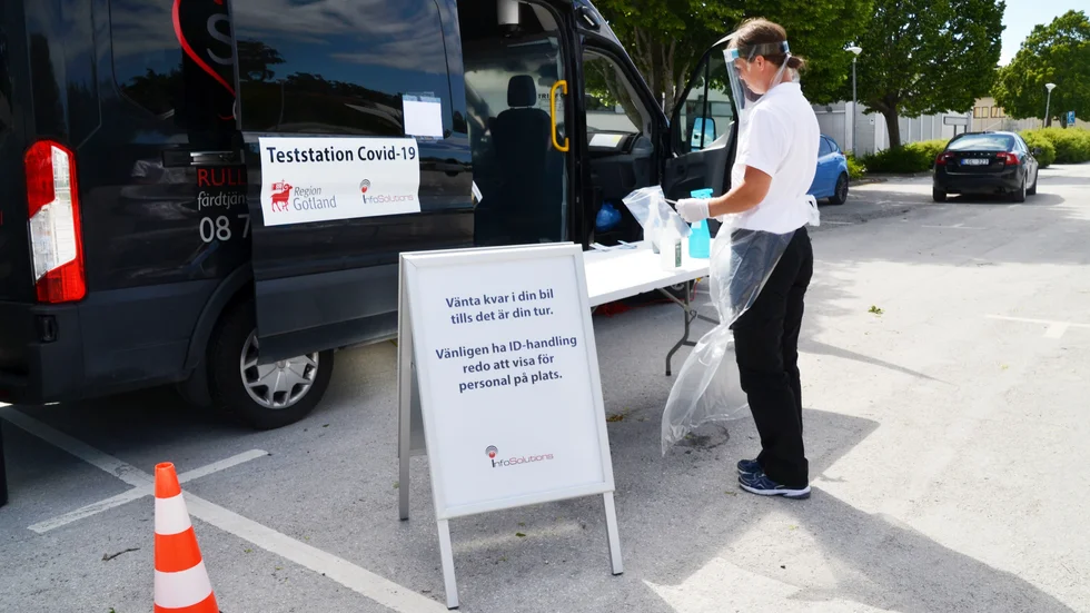 2500 provsvar har hittills lämnats vid egenprovtagningen på Gotland.