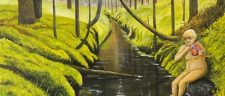 Ordvitsande oljemålningar ställs ut på Galleri1