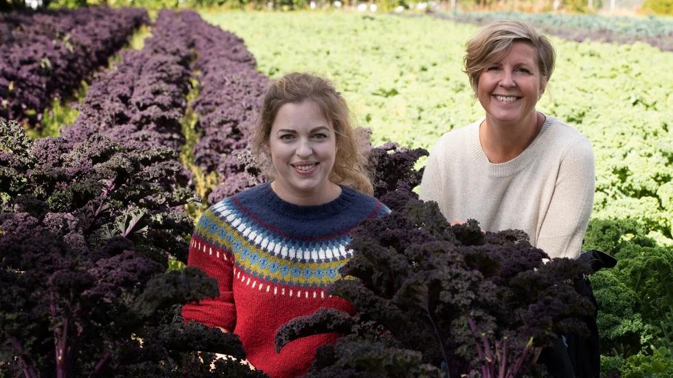 Projektledaren Beatrice Ramnerö och näringsutvecklaren Jessica Lindberg är aktuella med en vidarestudie på det nyligen avslutade projektet "Gröna näringar". (Arkivbild). 