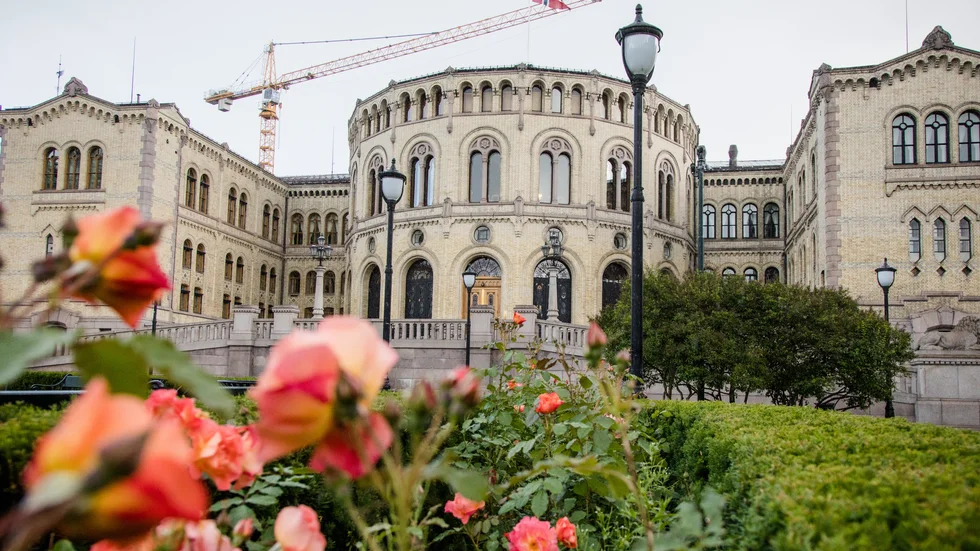 Stortinget i den norska huvudstaden Oslo.