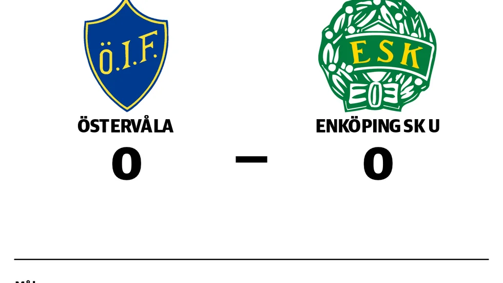 Östervåla IF spelade lika mot Enköpings SK UK