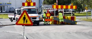 Nya trafikstörningar i Luleå – Delfingatan avstängd