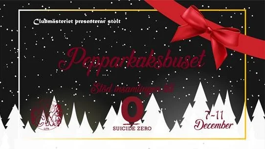 Pepparkaksbuset hålls december varje år. Syftet är att samla pengar för välgörenhet.