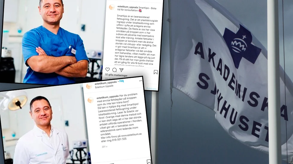 Kirurgen Vilyam Melki jobbade på sin egen skönhetsklinik samtidigt som han var sektionschef på Akademiska. Nu slutar han som chef på thoraxkirurgen.