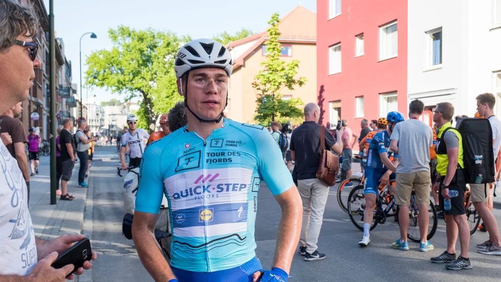 Fabio Jakobsen har försatts i koma efter en krasch. Arkivbild.