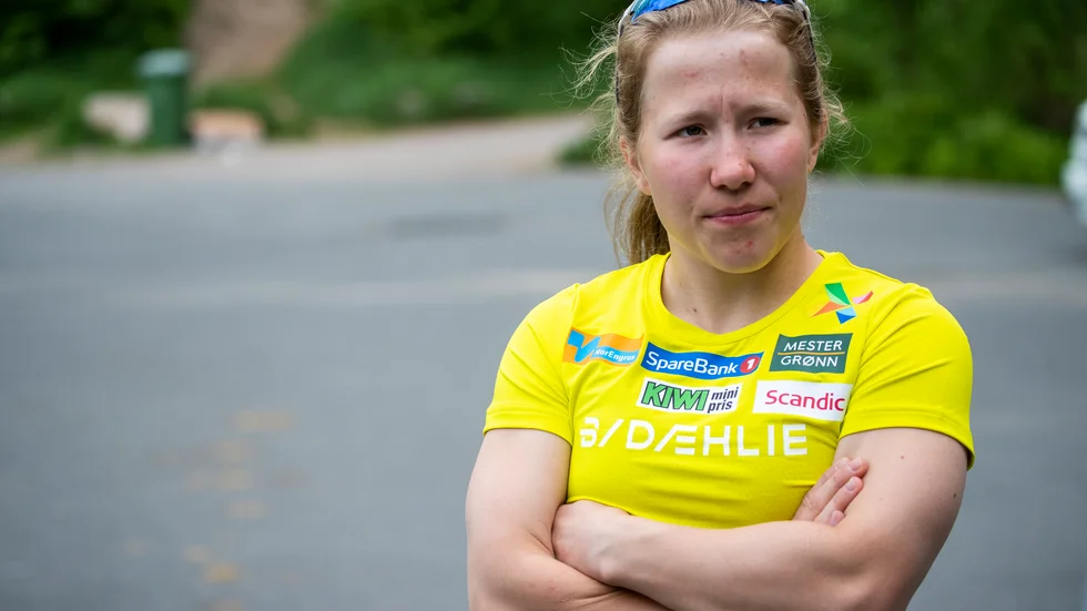 Helene Marie Fossesholm spås blir Norges nästa stora längdstjärna. Arkivbild.