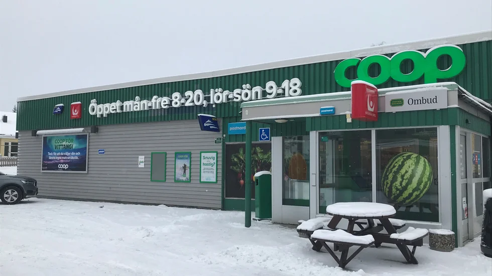 Coop i Vittangi är en av många butiker som missgynnas av systemet för driftstöd och investeringsbidrag.
