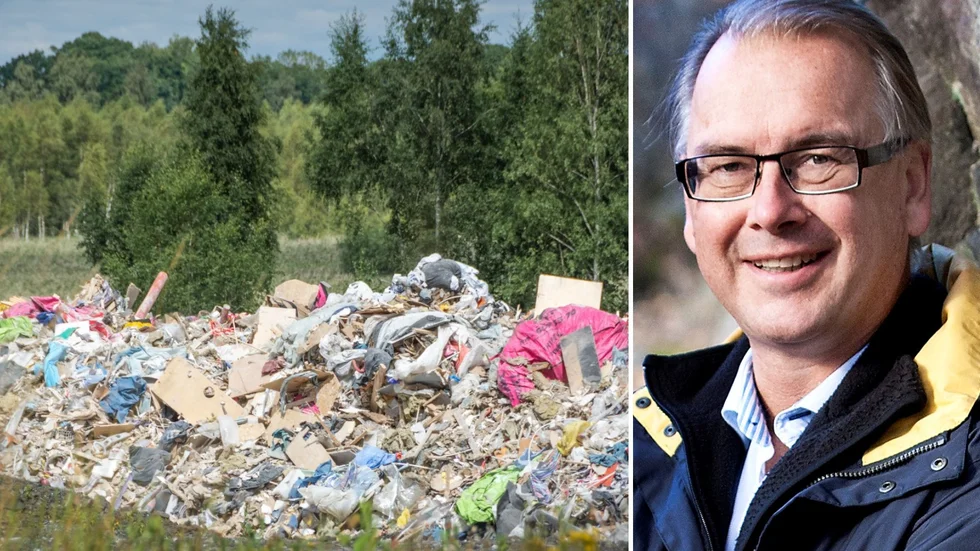 "Vi kommer att täcka över soporna nästa vecka", säger Christer Lindqvist, vd för Dannemora koncern AB