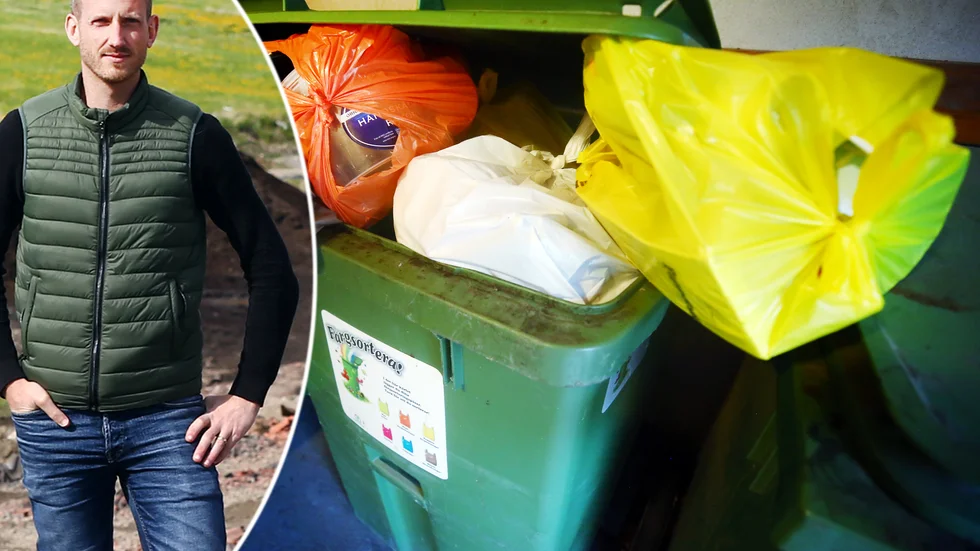 "Du som kund är skyldig att sortera ut matavfall och förpackningar. Om man inte gör det så klassas det om till osorterat, vilket blir dyrt", säger Kent Briby, operativ chef för återvinning på EEM.