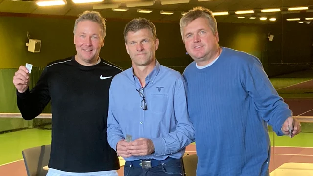 Tommy Andersson, Patric Karlsson och Pasi Pannula tog SM-silver i helgens veteran-SM.