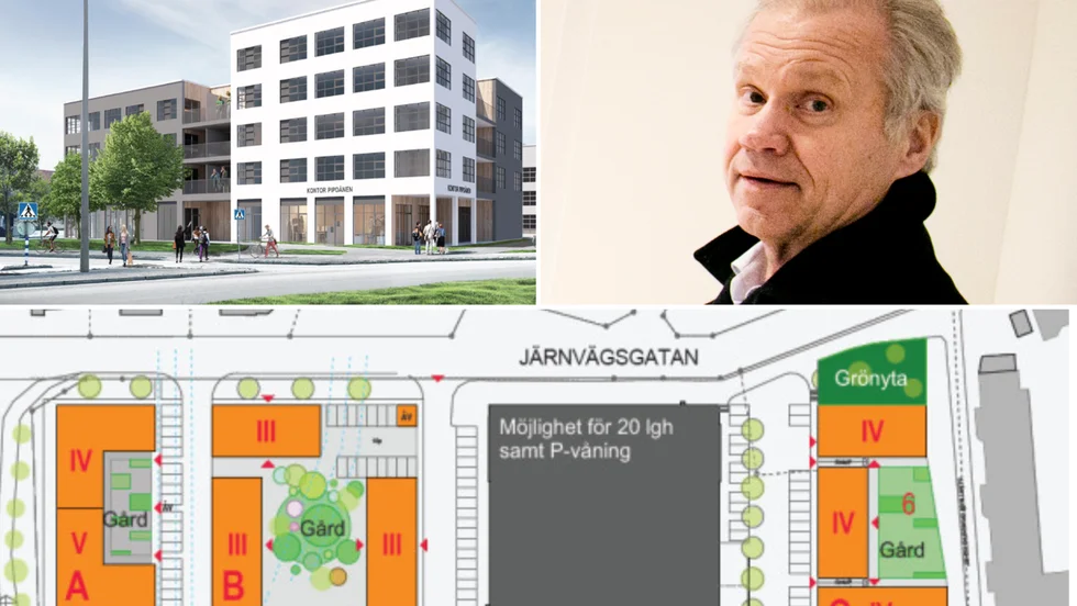 Tino Goetze vill bygga vid ÖoB-huset i södra Visby.