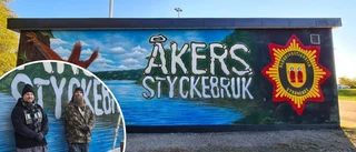 Ansiktslyft för brandstationen i Åker: "Kul att bidra med lite färg och form"