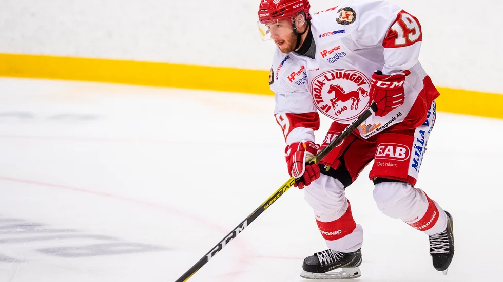 Victor Romfors gjorde mål när Troja/Ljungby säkrade avancemang till Hockeyallsvenskan.