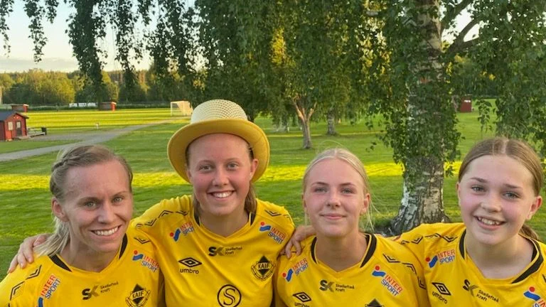 Kågedalens målskyttar i segermatchen. Sanna Lundmark 1, Lina Eriksson 2, Klara Lundqvist 1, Klara Lindbäck 2. 