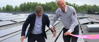 Svedahl invigde solceller: "Det blir framtidens tak"