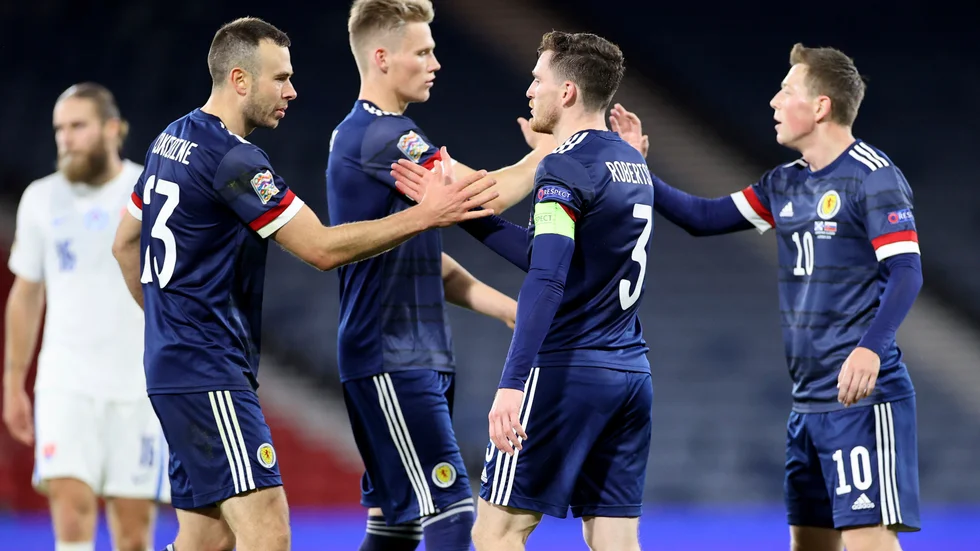 Skottlands fotbollslandslag har fått en ny inofficiell nationalsång i Baccaras diskohit "Yes sir, I can boogie" från 1977. Arkivbild.