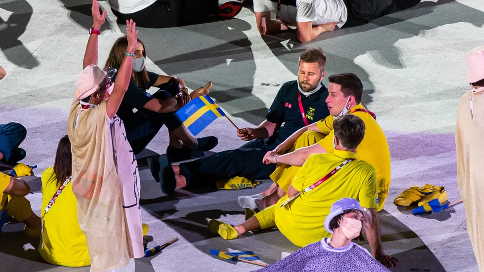 Jon Persson under invigningen. Nu är OS över för 34-åringen.
