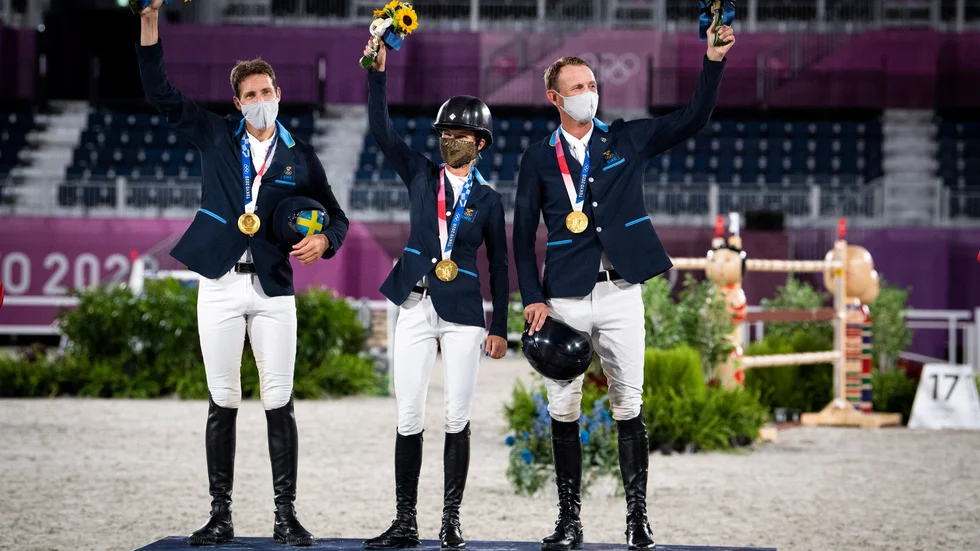 Henrik von Eckerman, Malin Baryard-Johnsson och Peder Fredricson, vänner, kollegor och konkurrenter sedan många år. Nu är de bäst i världen.