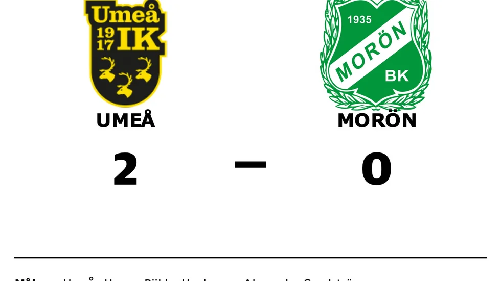 Umeå IK FF vann mot Morön BK