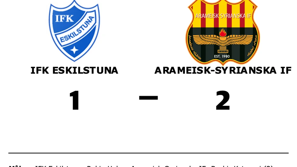 IFK Eskilstuna förlorade mot Arameisk-Syrianska IF