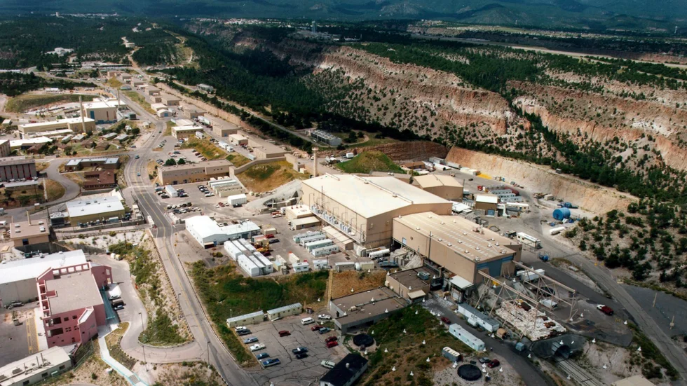 Los Alamos-förläggningen i amerikanska New Mexico, som framställer kärnvapen. Arkivbild.