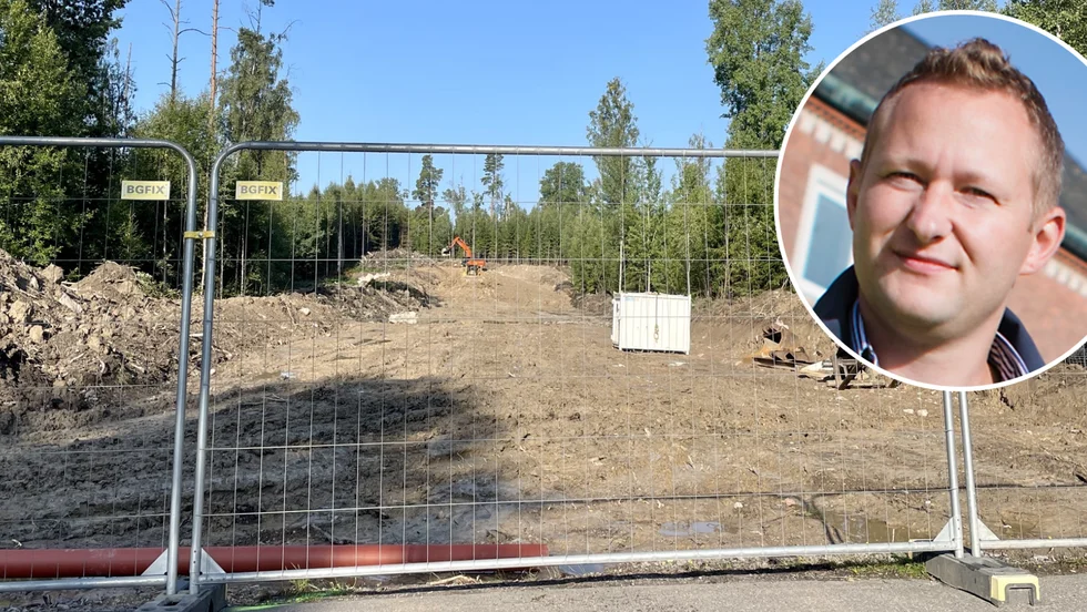 Vägen till Norrskolan håller på att anläggas, berättar Johan Ekstrand, projektledare. 